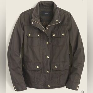 J. Crew Downtown Field Jacket‎ XS Army Workwear Chore Coat City Waxed Cotton